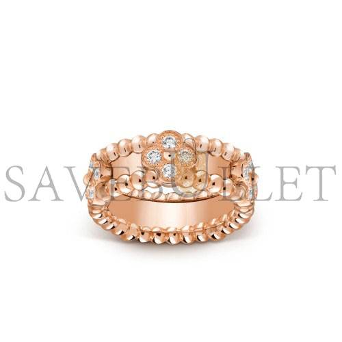 v*n cl*f arpels perlÉe sweet clovers ring - rose gold, Di*m*nd vcarp6ml00