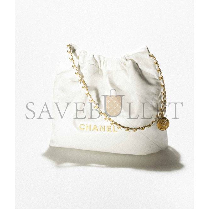 Ch*el 22 handbag gold hardware as3261 b08037 10601 (42*39*8cm)