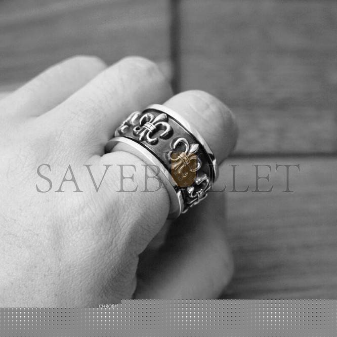 Ch**me He**ts bs fleur spinner ring