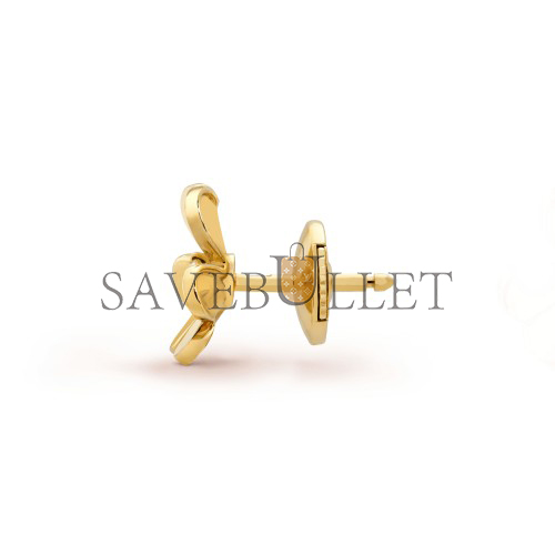 V*N CL*F arpels frivole earrings, mini model - yellow gold, diamond vcarp0j300