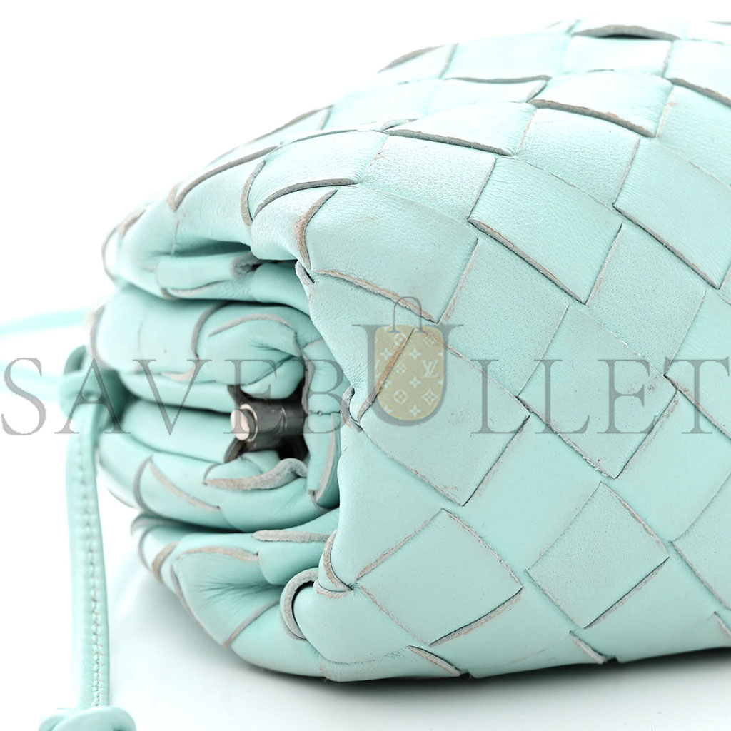 bo*te*ga Ve*ne*ta nappa intrecciato the mini pouch ice (20*13*5cm)