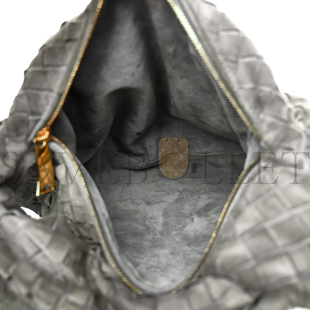 bo*te*ga Ve*ne*ta suede calfskin intrecciato teen jodie hobo thunder (36*22*13cm)