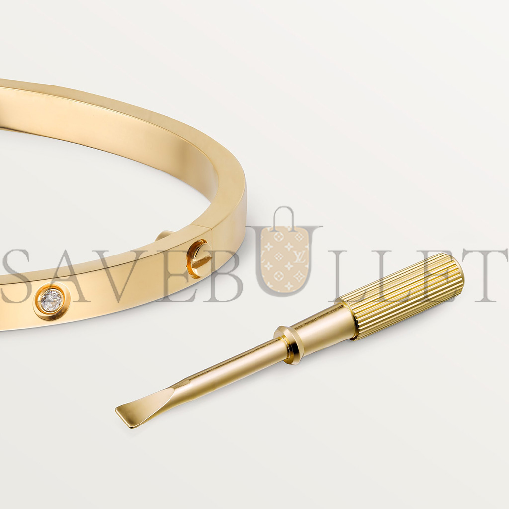 Ca*t*er love bracelet, small model, 6 diamonds b6047217
