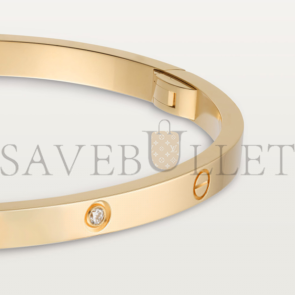 Ca*t*er love bracelet, small model, 6 diamonds b6047217