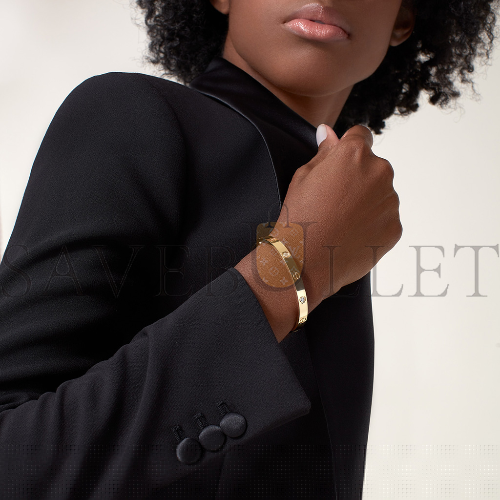 Ca*t*er love bracelet, 4 diamonds b6070017