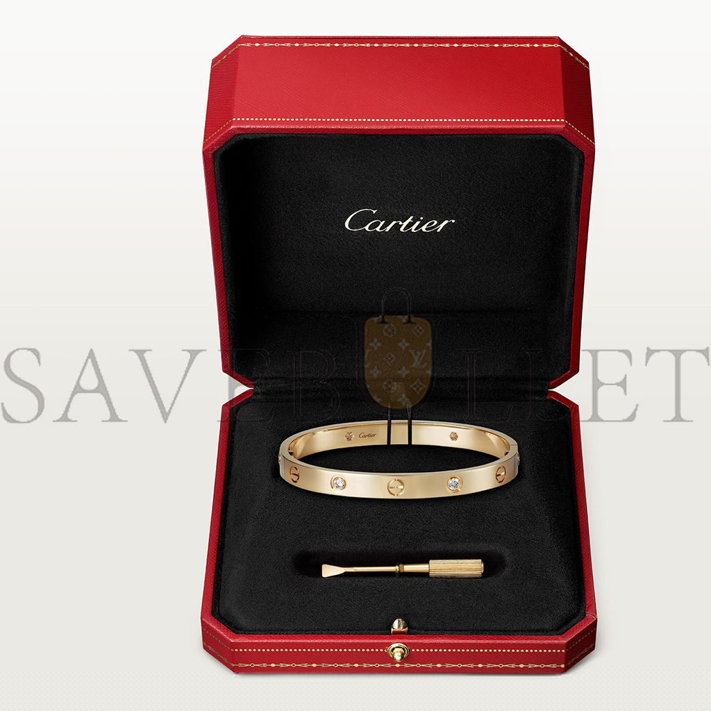 Ca*t*er love bracelet, 4 diamonds b6070017