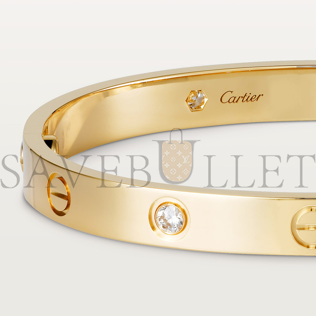 Ca*t*er love bracelet, 4 diamonds b6070017