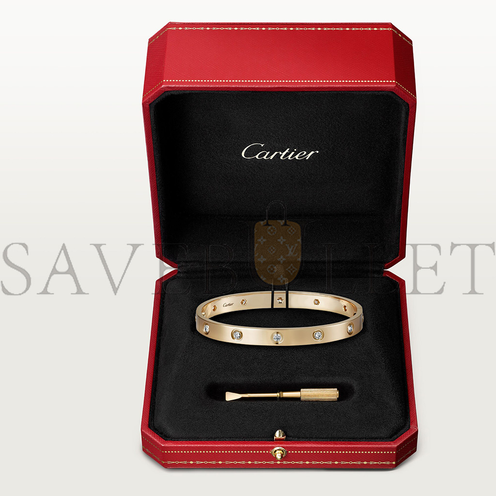 Ca*t*er love bracelet, 10 diamonds b6070317