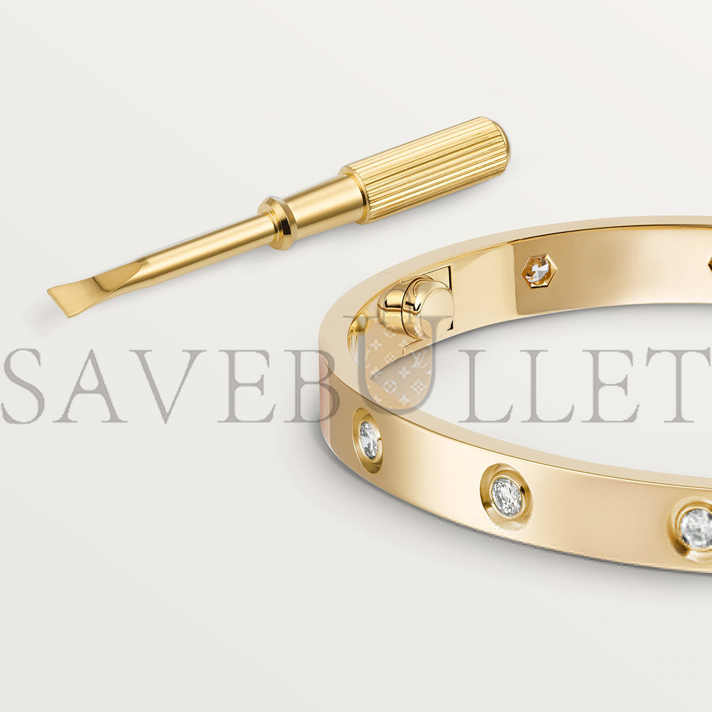 Ca*t*er love bracelet, 10 diamonds b6070317