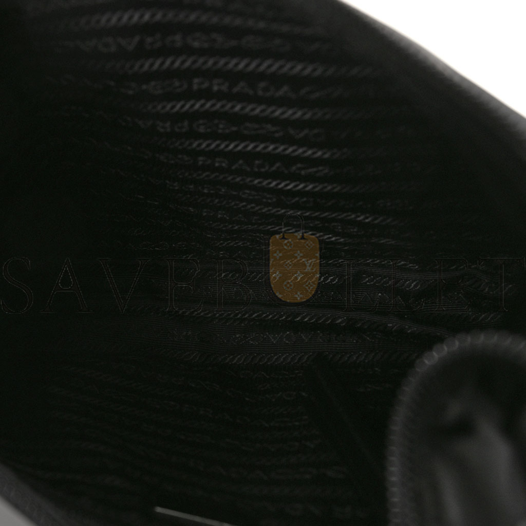 Pra*a tessuto nylon studded new vela hobo black fuoco (29*20*7cm)