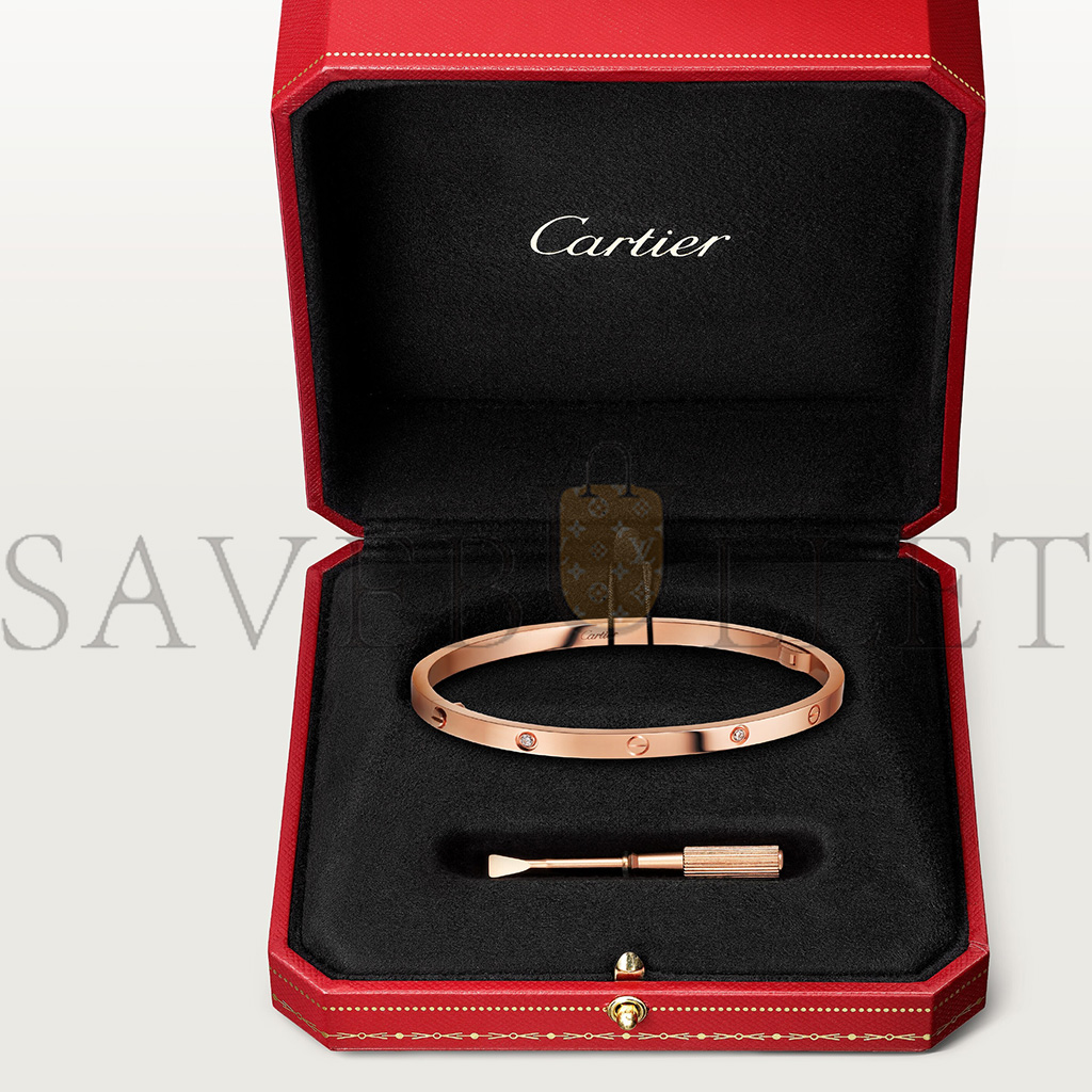 Ca*t*er love bracelet, small model, 6 diamonds b6047617