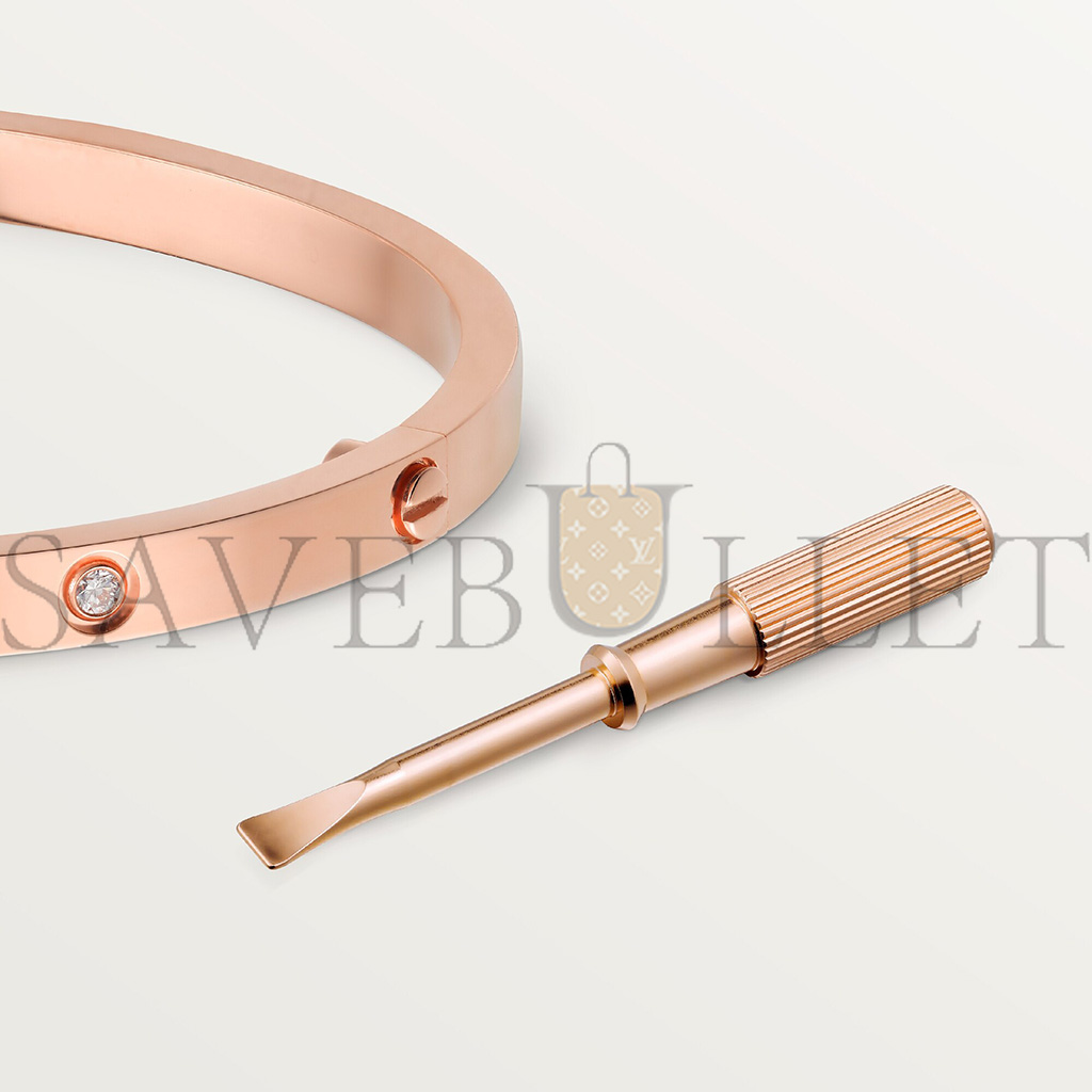 Ca*t*er love bracelet, small model, 6 diamonds b6047617