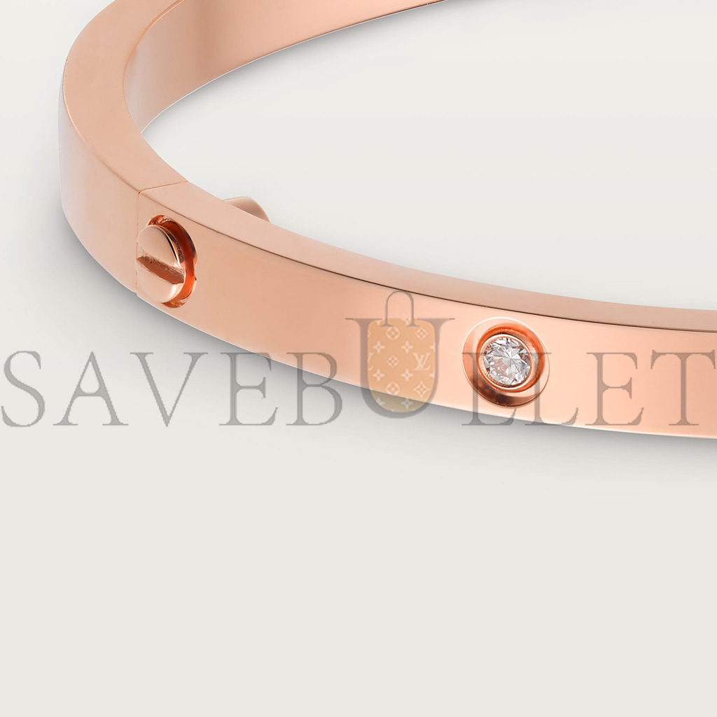 Ca*t*er love bracelet, small model, 6 diamonds b6047617