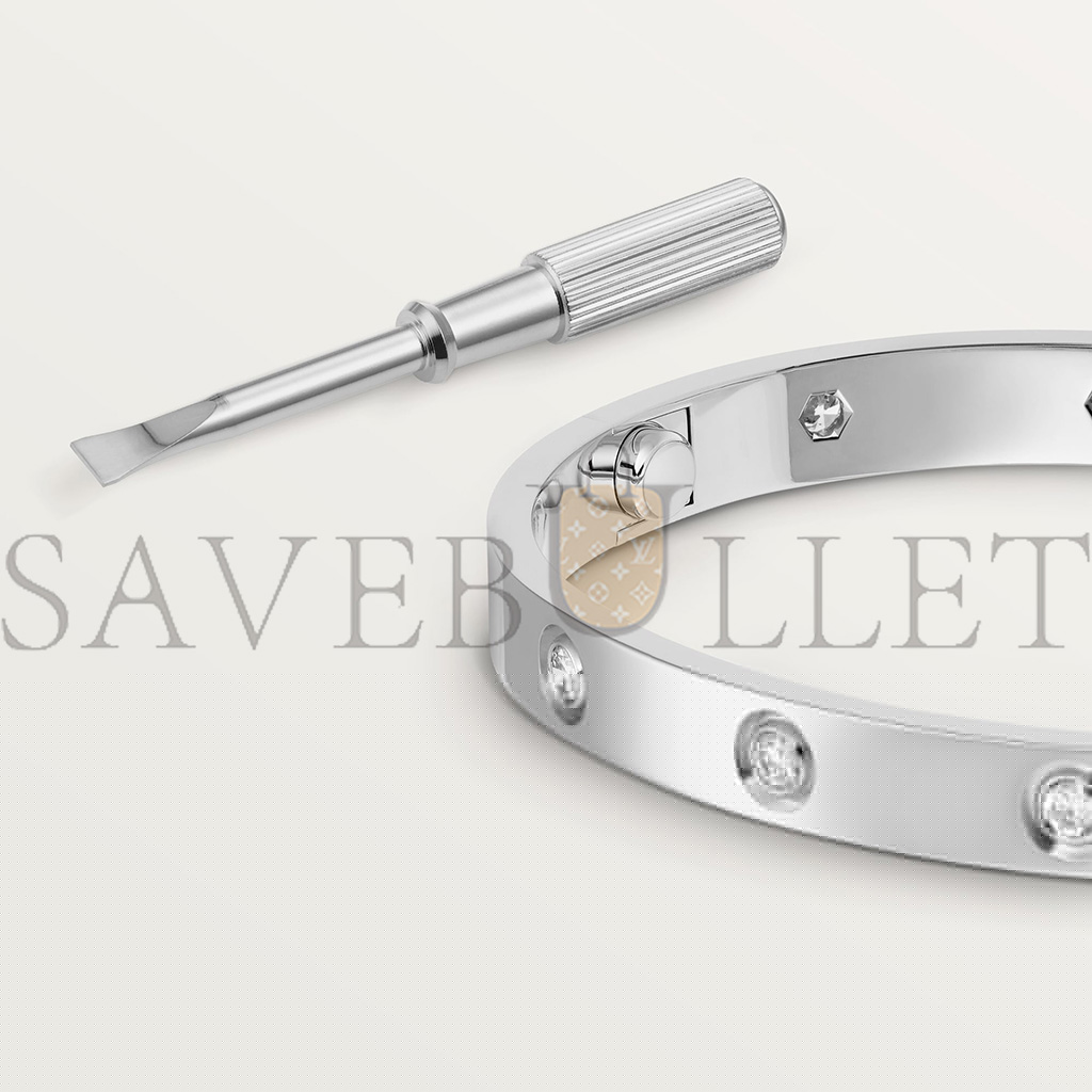 Ca*t*er love bracelet, 10 diamonds b6070417