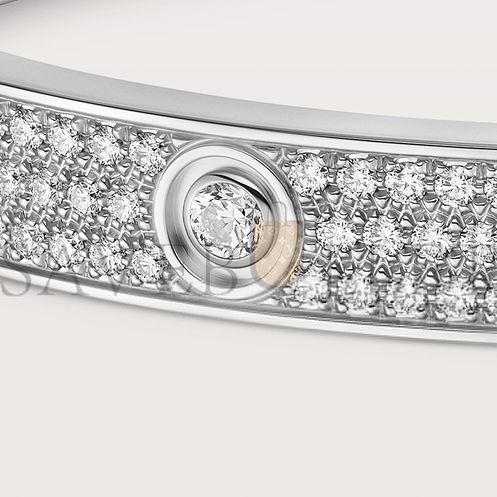 Ca*t*er love bracelet, diamond-paved n6033602