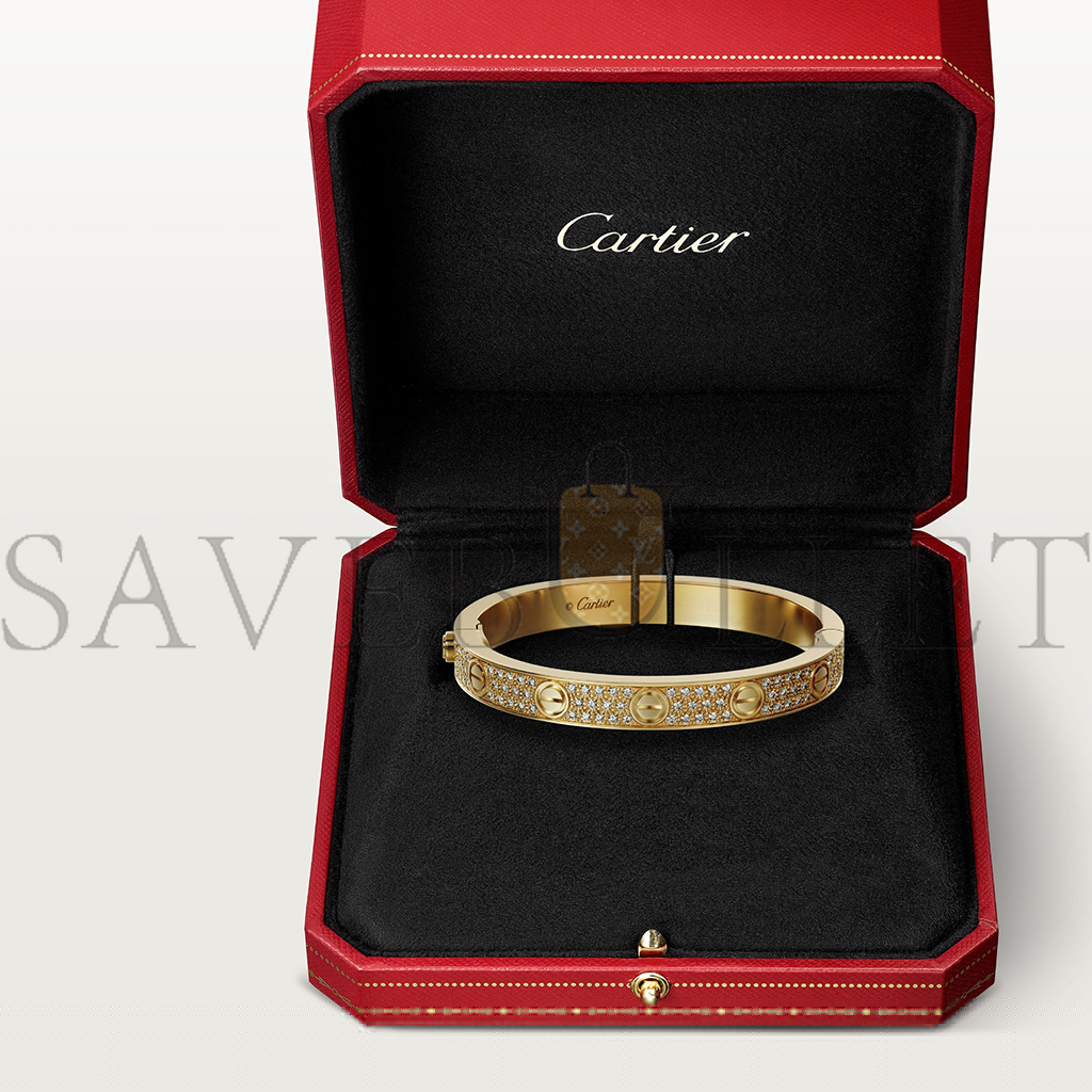 Ca*t*er love bracelet, diamond-paved n6035017