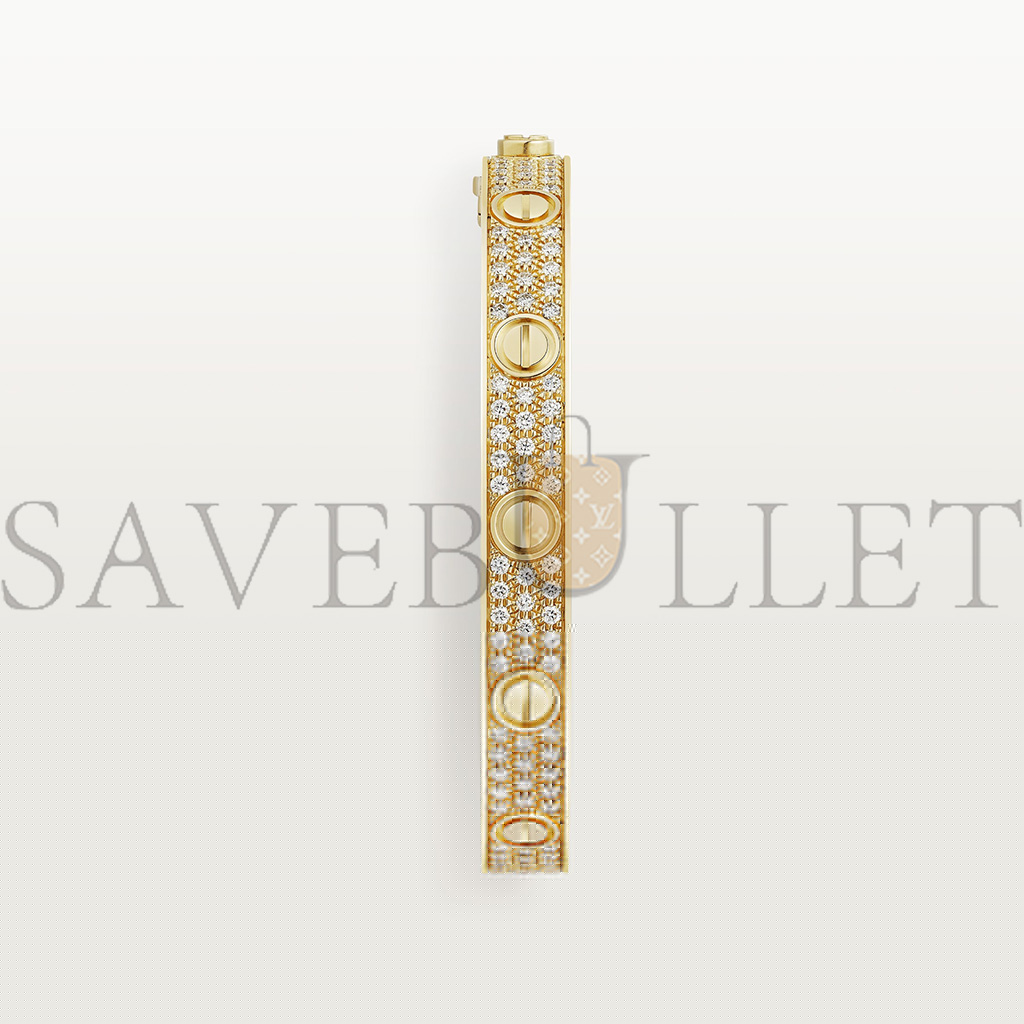 Ca*t*er love bracelet, diamond-paved n6035017