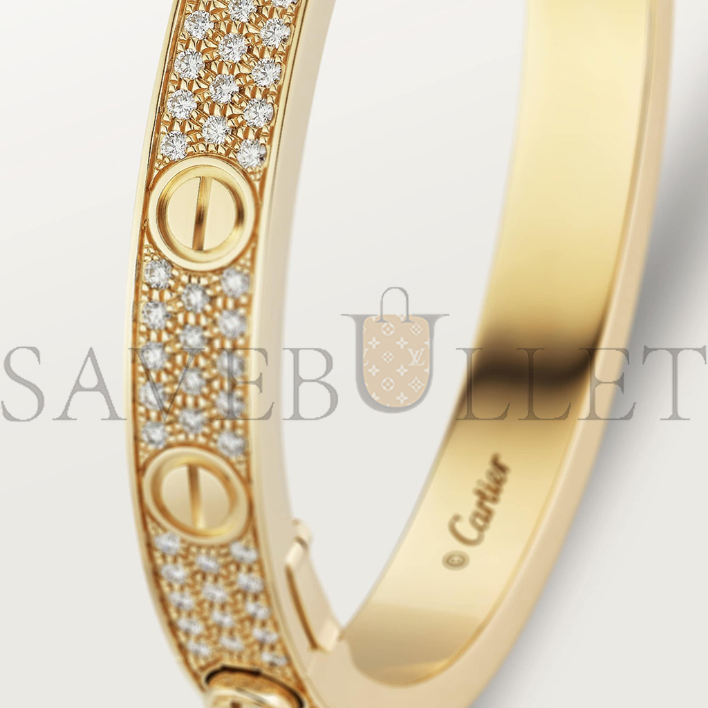 Ca*t*er love bracelet, diamond-paved n6035017