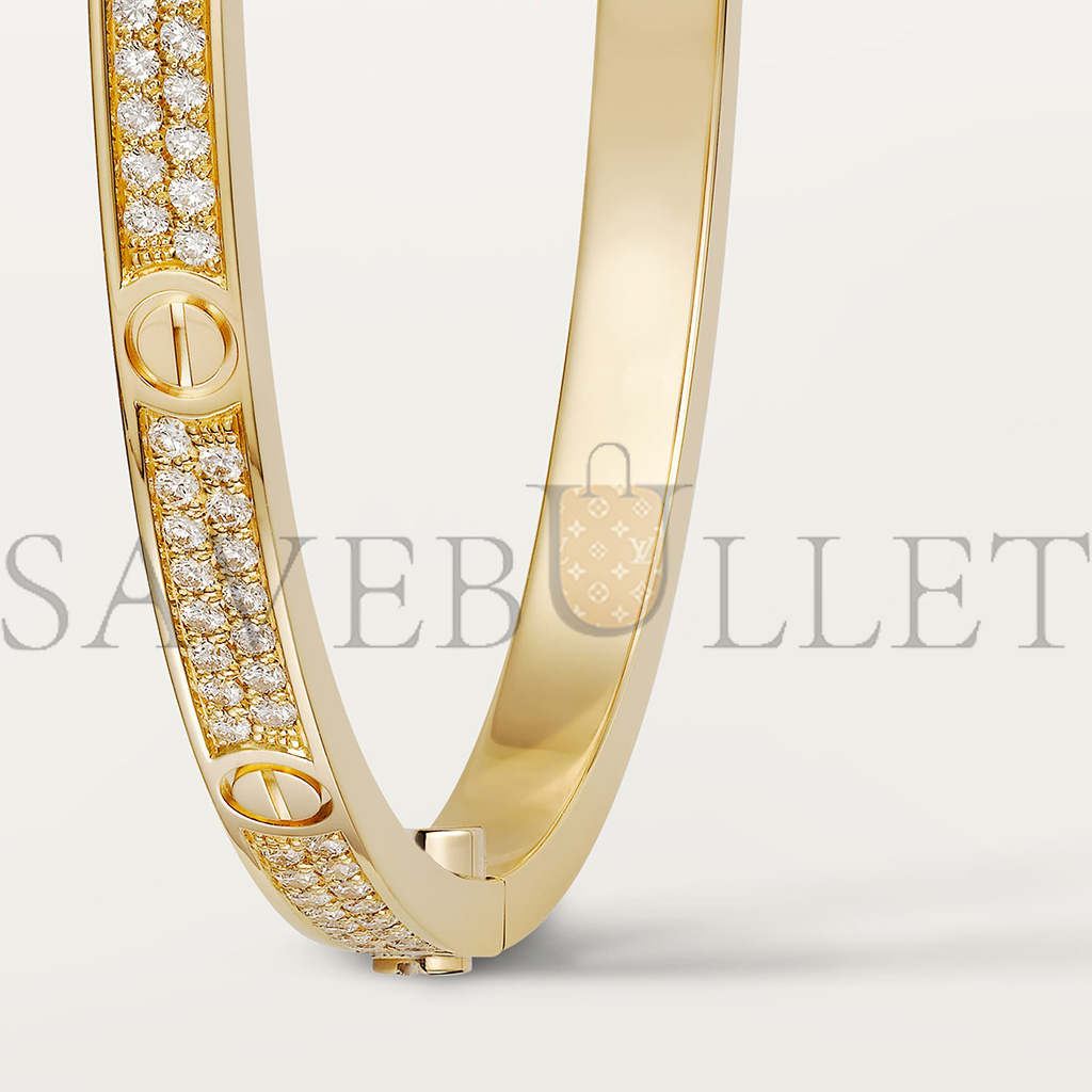 Ca*t*er love bracelet, small model, paved n6710617