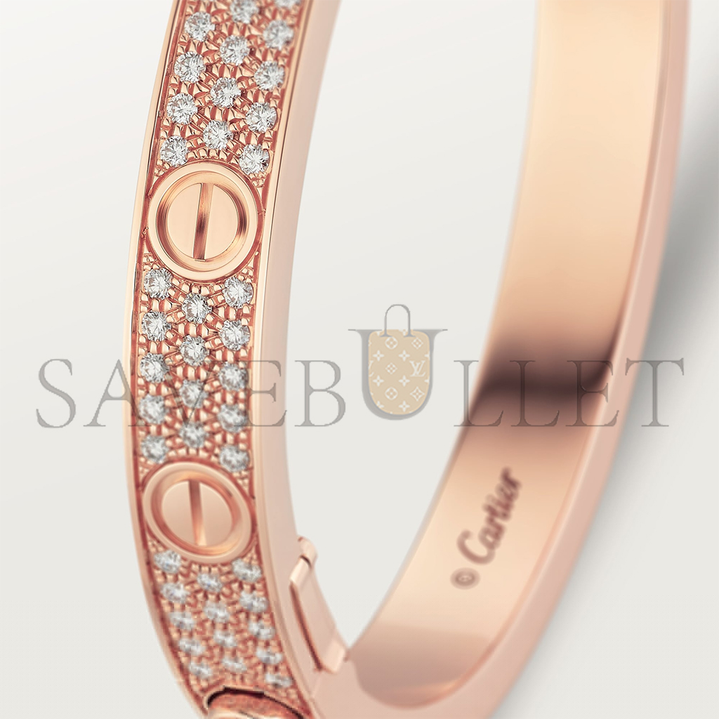 Ca*t*er love bracelet, diamond-paved n6036917
