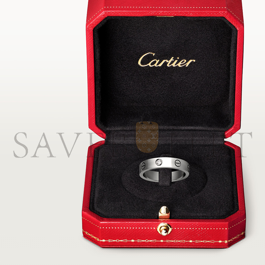 Ca*t*er love wedding band, 1 diamond b4050500