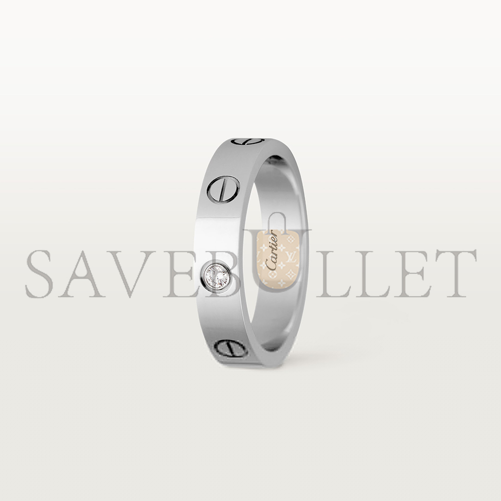 Ca*t*er love wedding band, 1 diamond b4050500