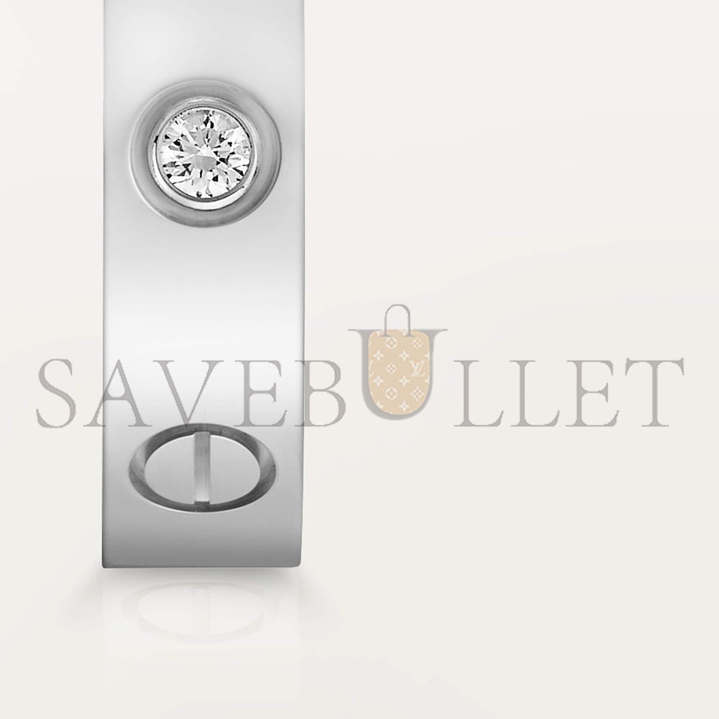 Ca*t*er love wedding band, 1 diamond b4050500