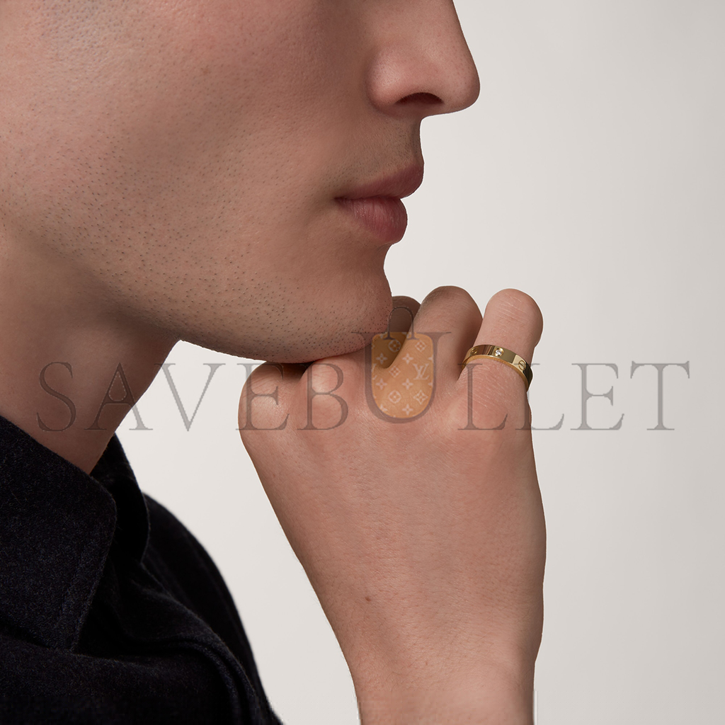 Ca*t*er love wedding band, 1 diamond b4056100