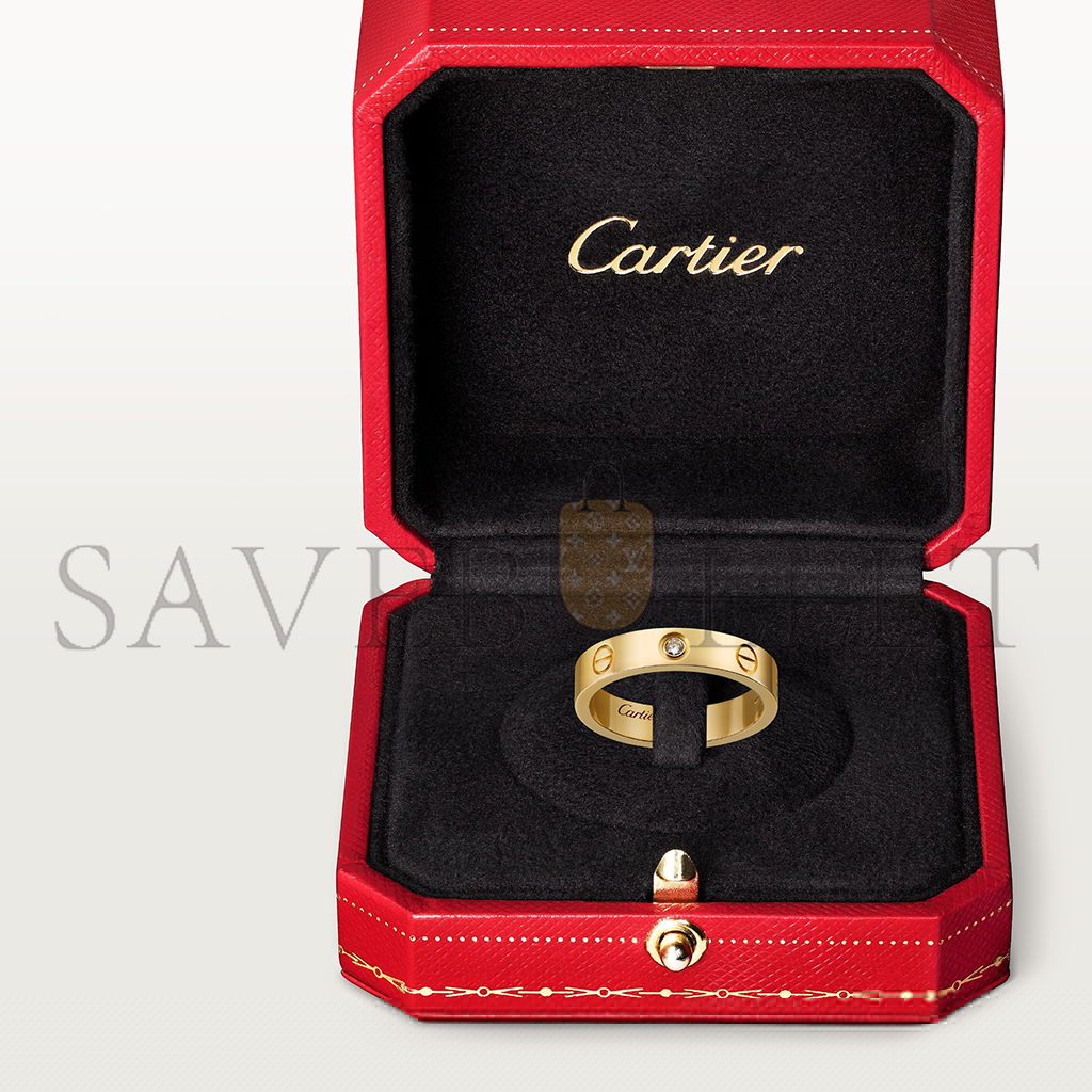 Ca*t*er love wedding band, 1 diamond b4056100