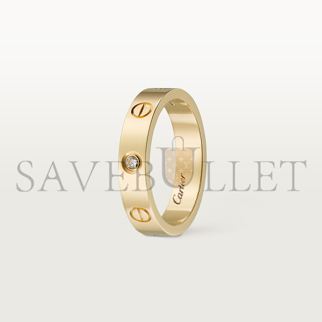 Ca*t*er love wedding band, 1 diamond b4056100