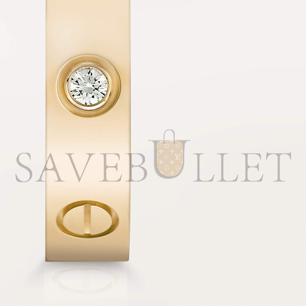 Ca*t*er love wedding band, 1 diamond b4056100