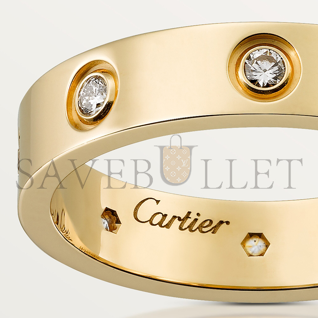 Ca*t*er love wedding band, 8 diamonds b4056200