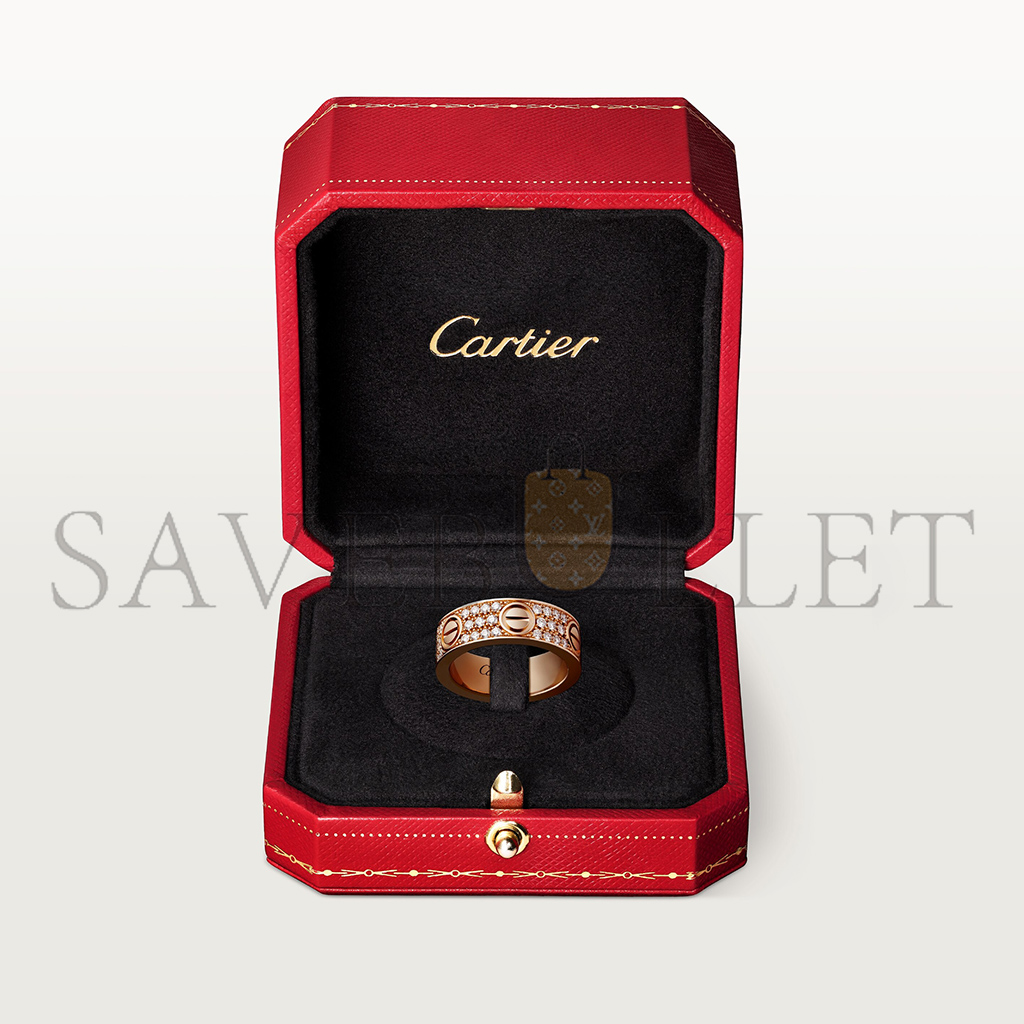 Ca*t*er love ring, diamond-paved b4087600