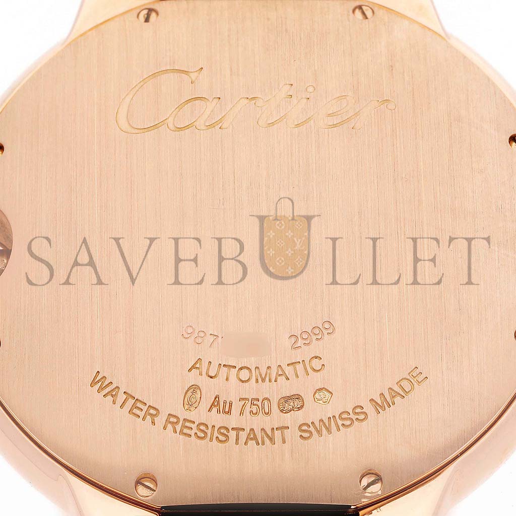 Ca*t*er ballon bleu 42 rose gold diamond mens watch we900851