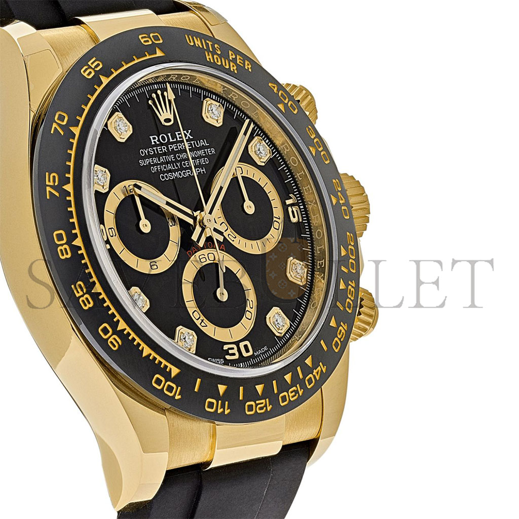 R*l*x daytona 40mm watch diamond-encrusted black dial watch 116518ln