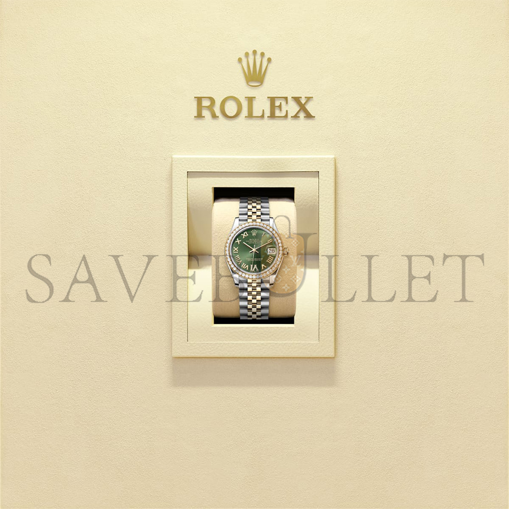 R*l*x datejust 31 oyster, 31 mm, oystersteel, yellow gold and diamonds watch 278383rbr