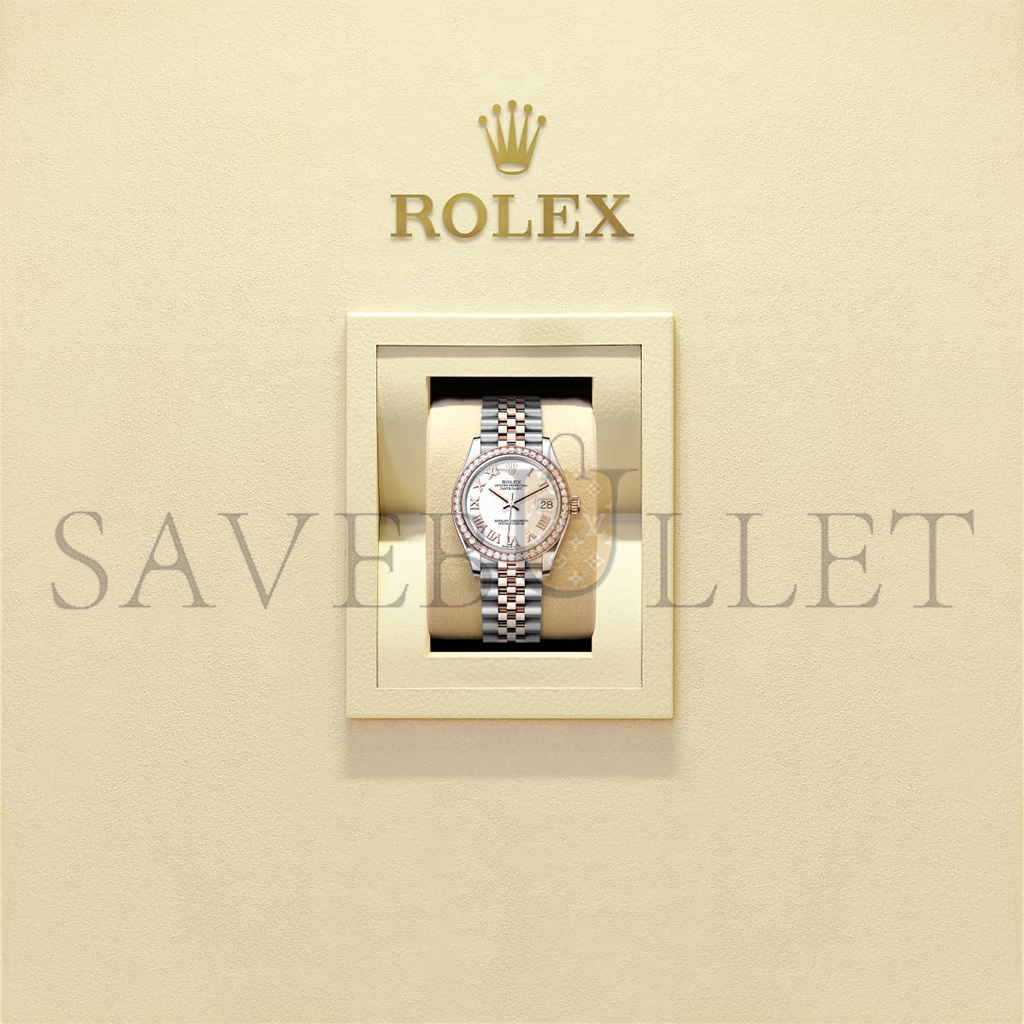 R*l*x datejust 31 oyster, 31 mm, oystersteel, everose gold and diamonds watch 278381rbr