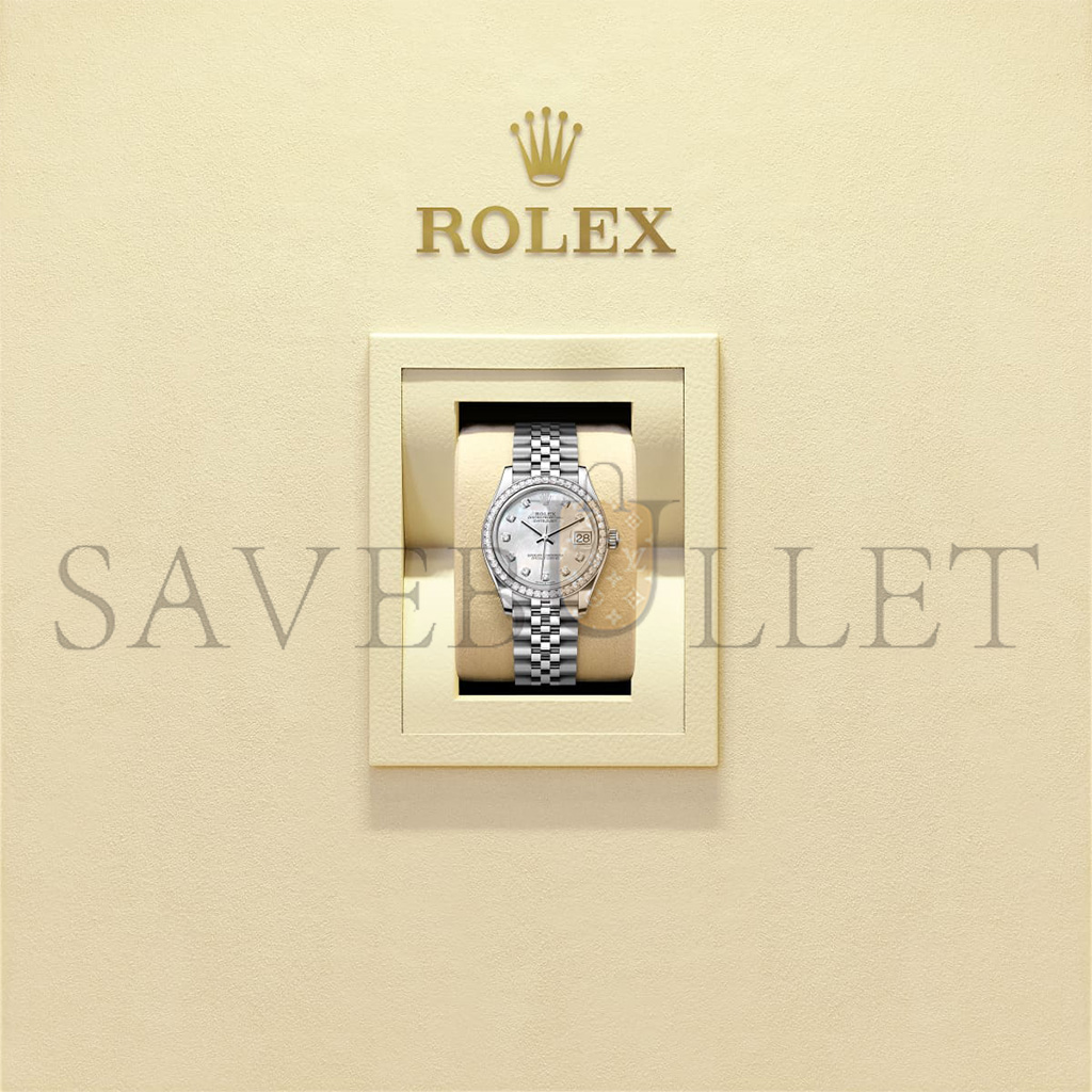 R*l*x datejust 31 oyster, 31 mm, oystersteel, white gold and diamonds watch 278384rbr