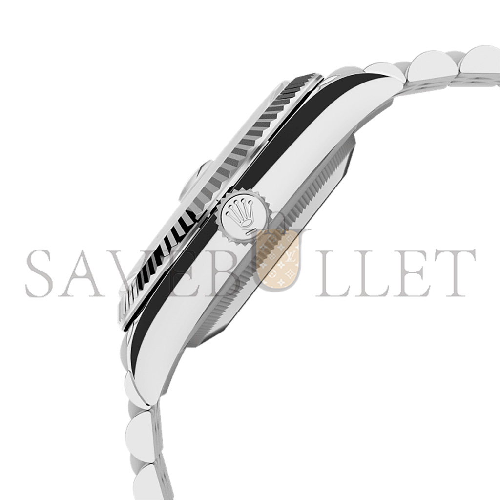 R*l*x datejust 36 oyster, 36 mm, oystersteel and white gold watch 126234-0013