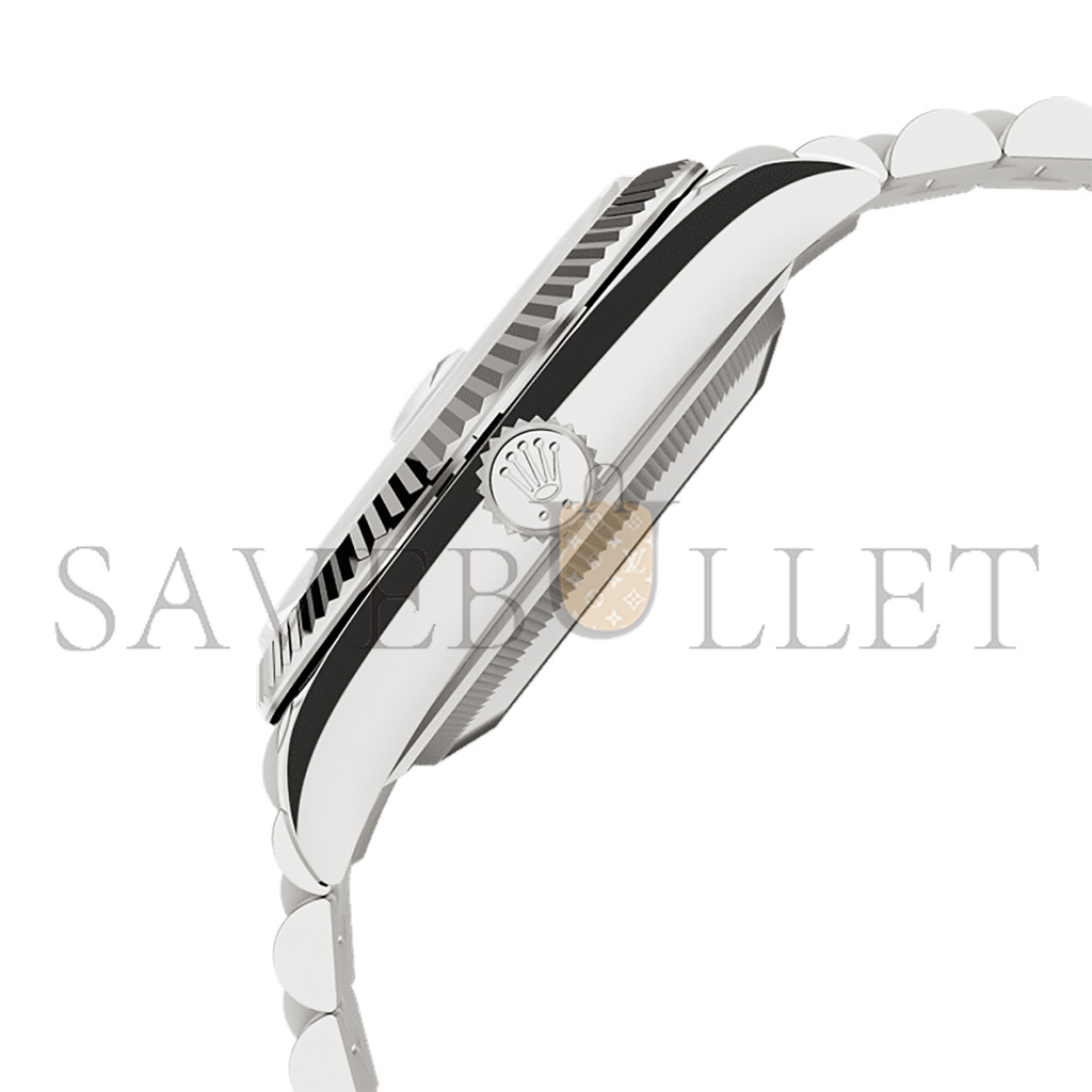 R*l*x day-date 36 oyster, 36 mm, white gold and diamonds watch 128349rbr-0043