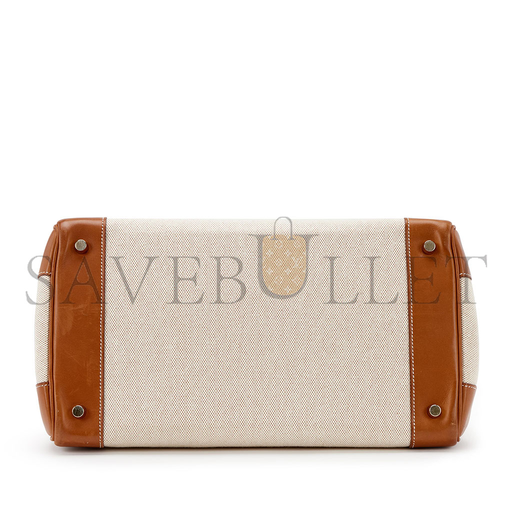 H**mes birkin 30 swift golden brown canvas bag gold buckle handbag b0d87l8zbt (30*20*13cm)