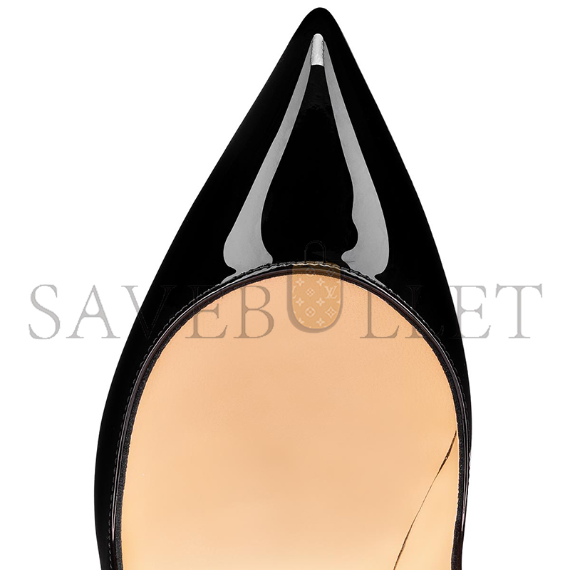 Ch**an louboutin hot chick 100 mm pumps-patent calf leather-black-women 1190911bk01