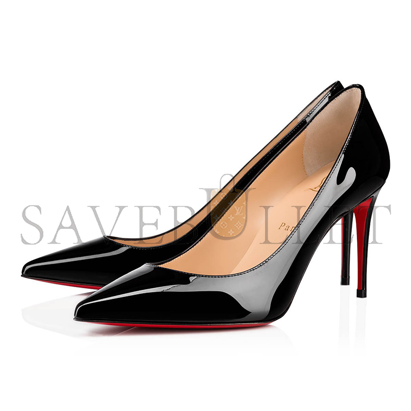 Ch**an louboutin kate 85 mm pumps-patent calf leather-black-women 3191416bk01