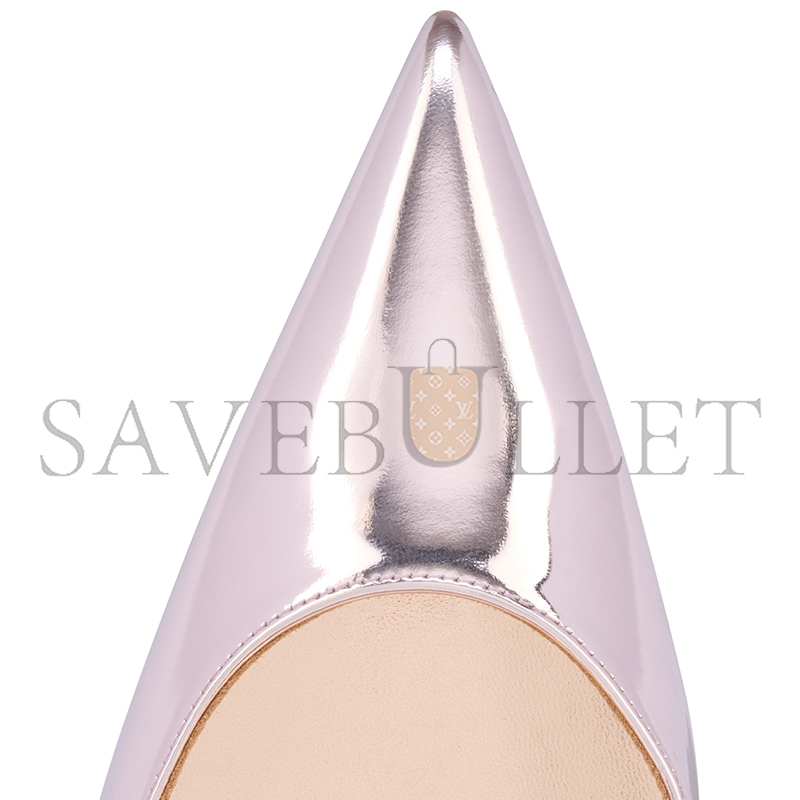 Ch**an louboutin miss z 100 mm pumps-laminated calf leather-vintage rose-women 12506509002