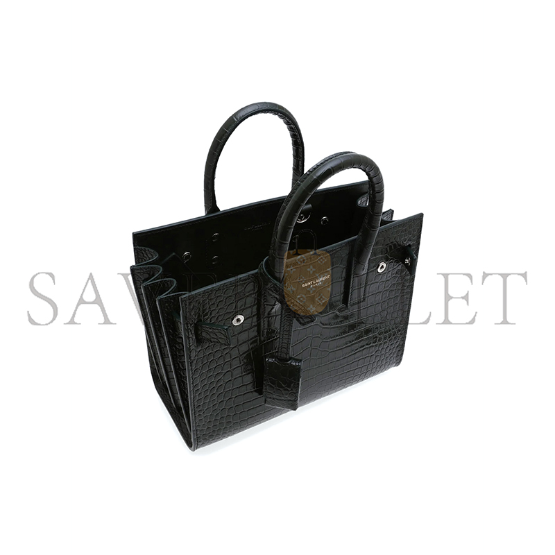 Y*L baby sac de jour croc embossed dark green 392035dnd1n3045 (22*18*10.5cm)