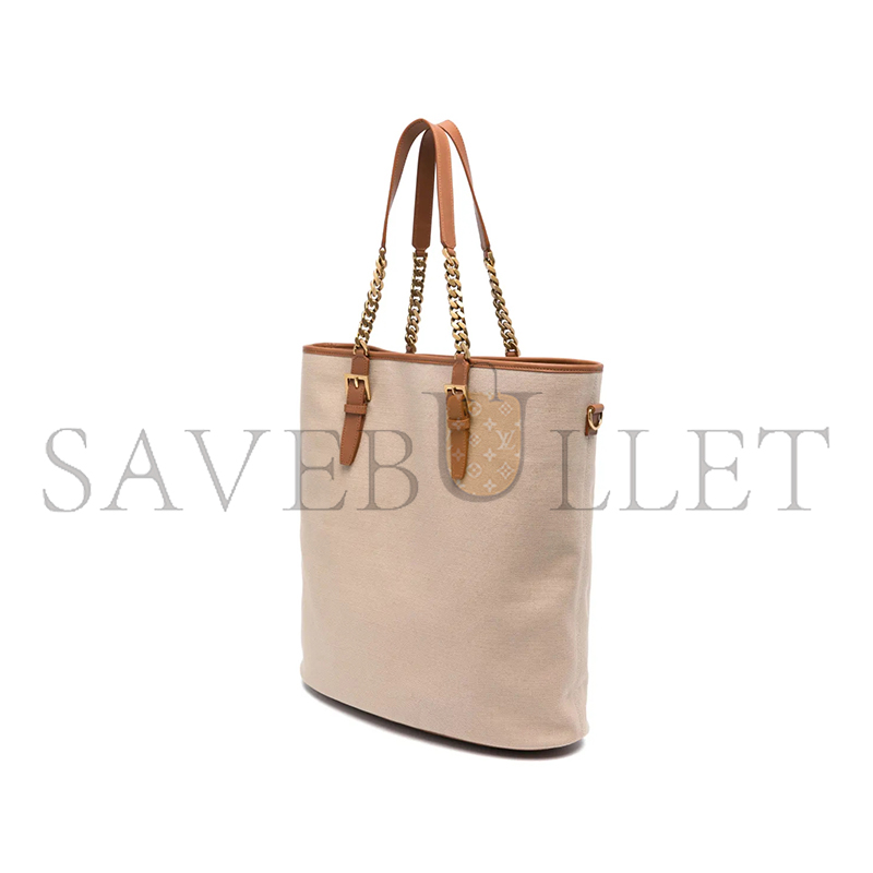 Y*L laurent shopping tote bag in desert dust&brick 781302fac7t (36*38*15cm)
