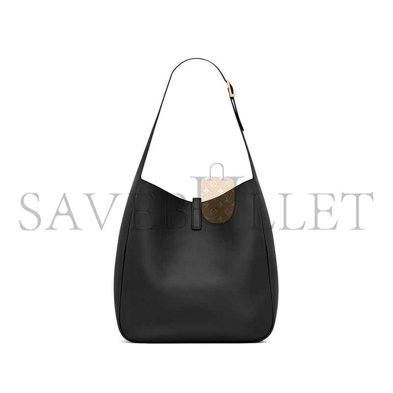 y*l le 5 À 7 S*pple large in grained leather 753837aaauq1000 (30*31*13cm)