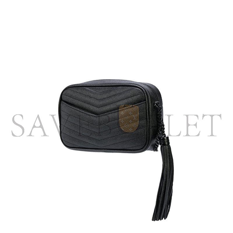Y*L mini lou bag in matelassÉ grain de poudre embossed leather black 5000574787 (19*10.5*5cm)
