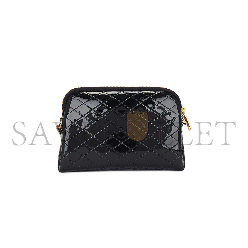 Y*L gaby zipped pouch in quilted patent leather 733667ahg071000 (19*13*3.5cm)