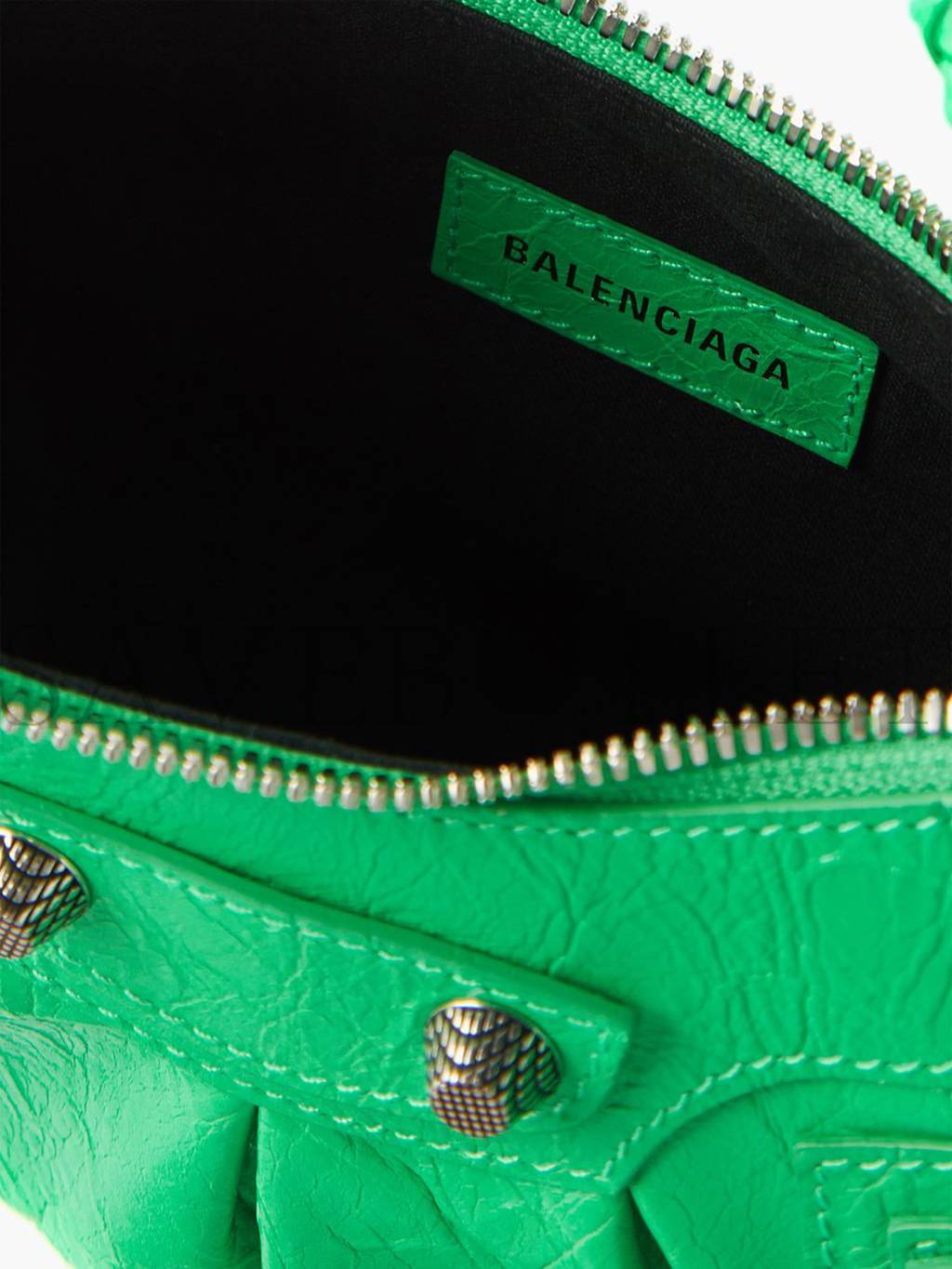 Ba*len*cia*ga green cagole xs studded leather shoulder bag matchesfashion us (25*17.7*6cm)